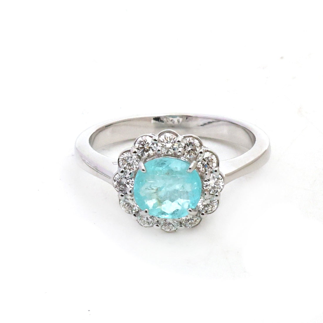 JPRG-6031/14757 Paraiba Tourmaline Diamond Ring | 18K