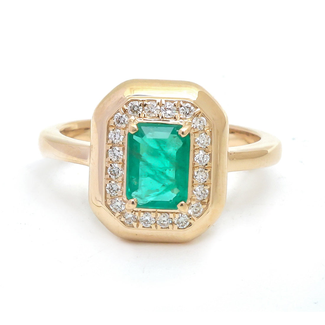 JPRG-6037/14773 Emerald Diamond Ring | 14K