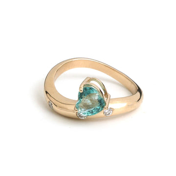JPRG-6038/14785 Diamond Emerald Ring | 14K