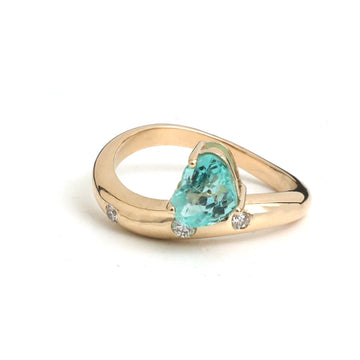 JPRG-6039/14786 Diamond Emerald Ring | 14K