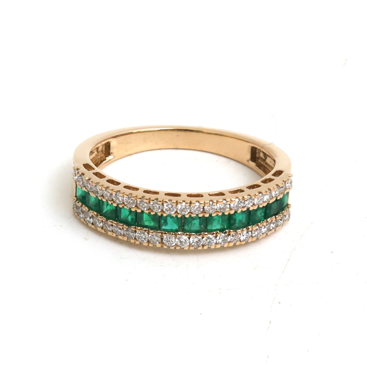 JPRG-6043/14818 Emerald Diamond Ring | 18K