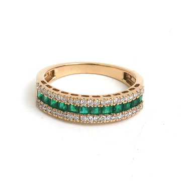 JPRG-6043/14818 Emerald Diamond Ring | 18K