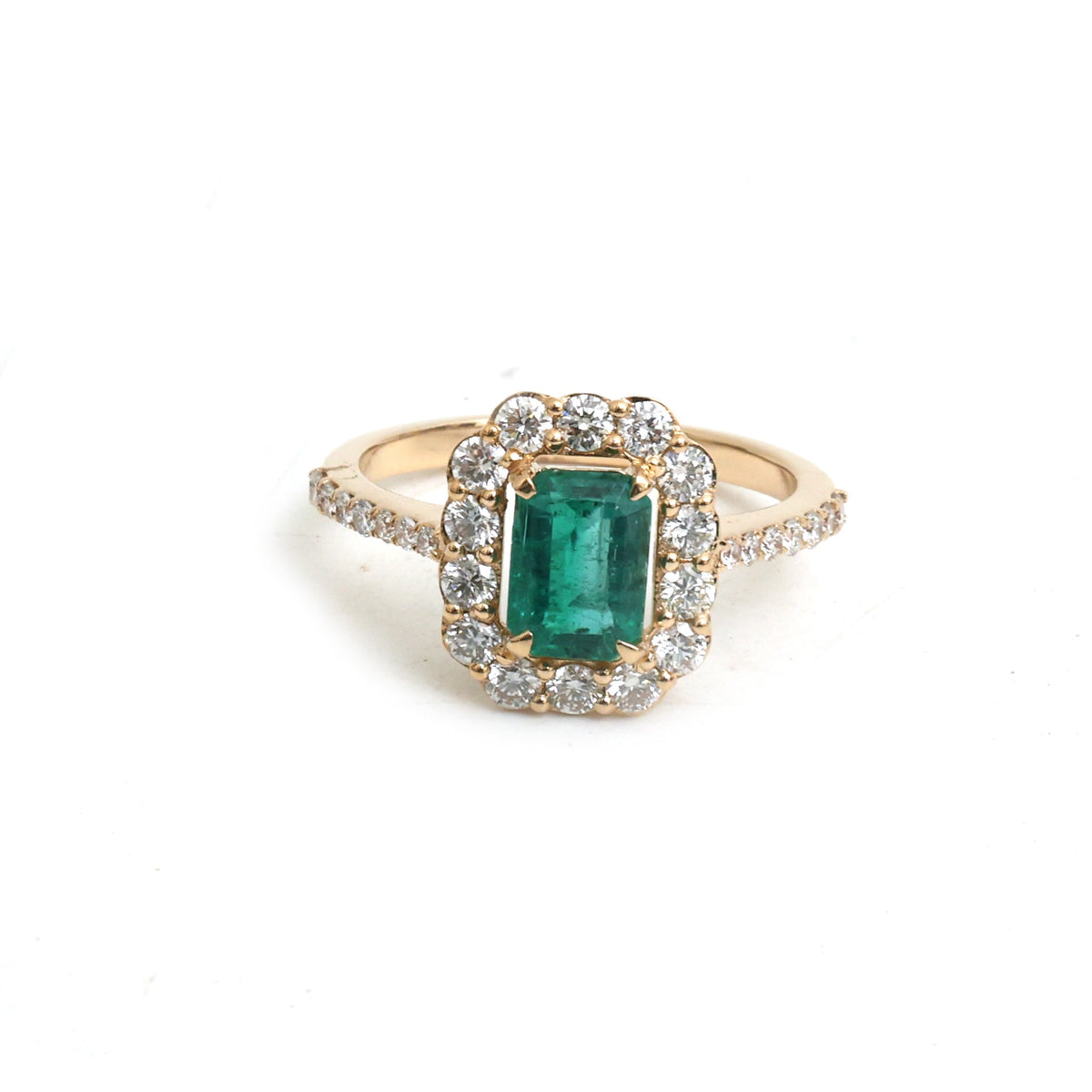 JPRG-6044/14819 Emerald Diamond Ring | 18K