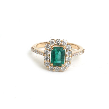 JPRG-6044/14819 Emerald Diamond Ring | 18K