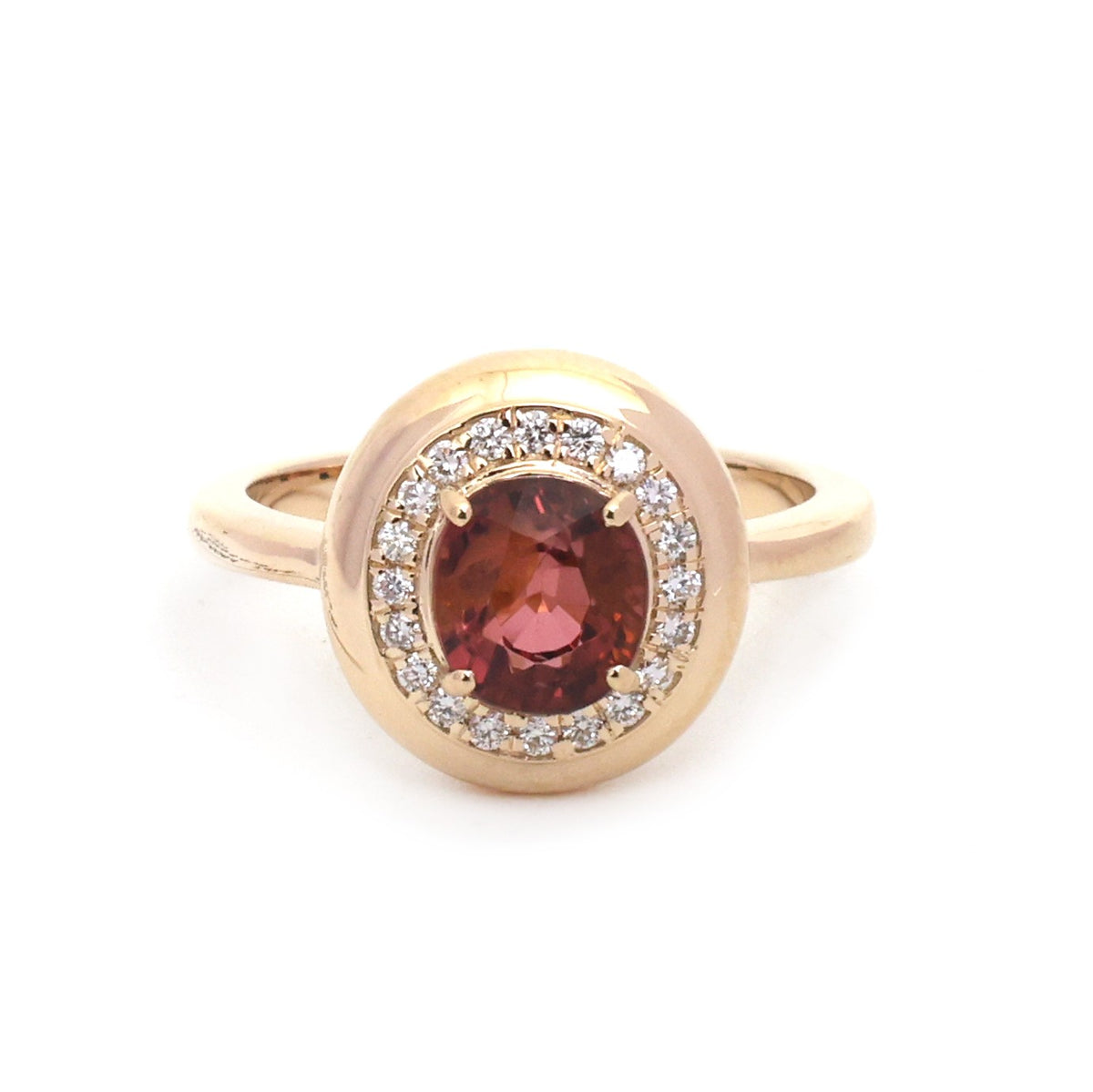 JPRG-6064/14866 Tourmaline Mix Diamond Ring | 14K