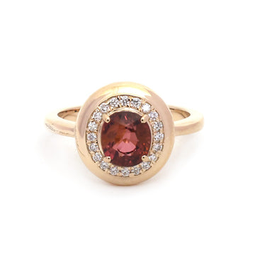 JPRG-6064/14866 Tourmaline Mix Diamond Ring | 14K