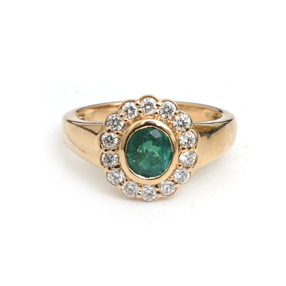 JPRG-6077/14923 Paraiba Tourmaline Diamond Ring | 18K