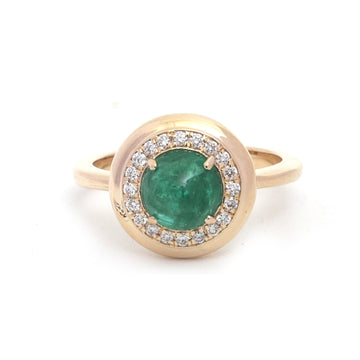 JPRG-6084/14930 Emerald Diamond Ring | 14K