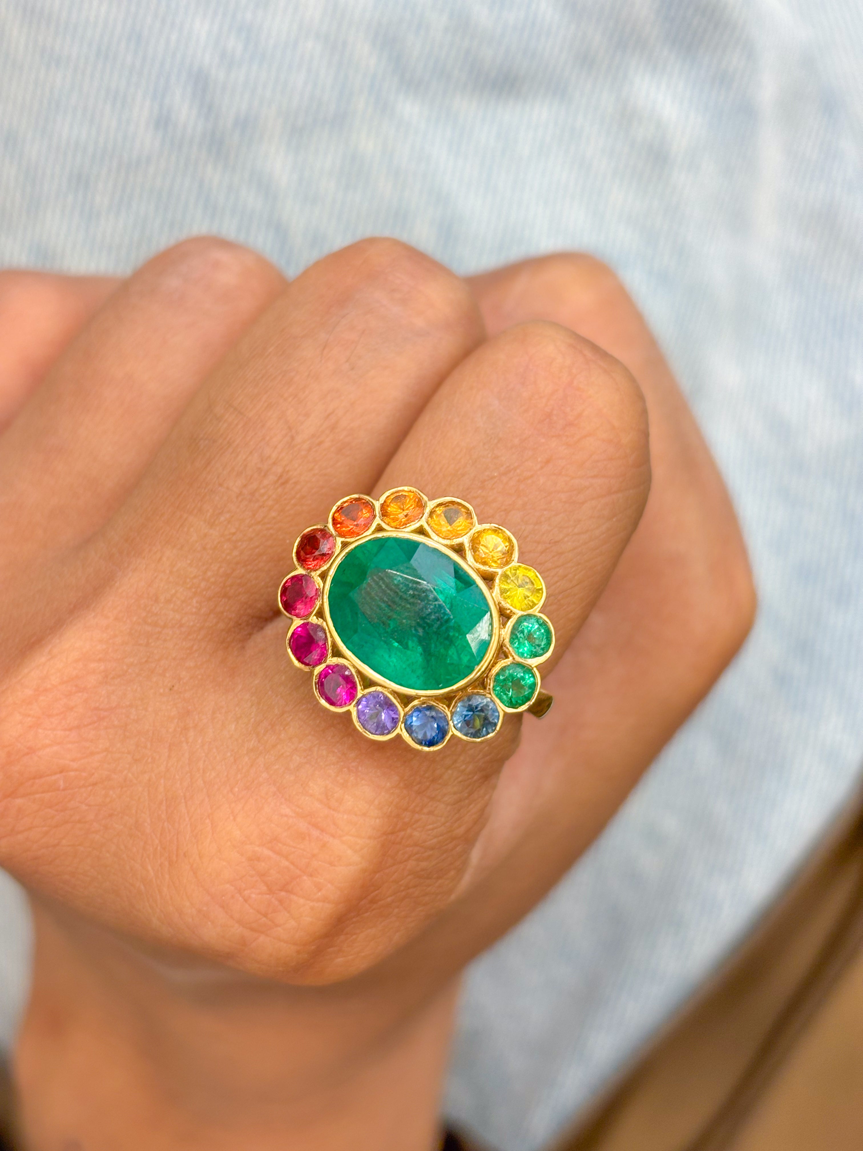 JPRG-617/1591 Emerald Ring | 18K