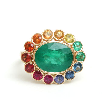 JPRG-617/1591 Emerald Ring | 18K