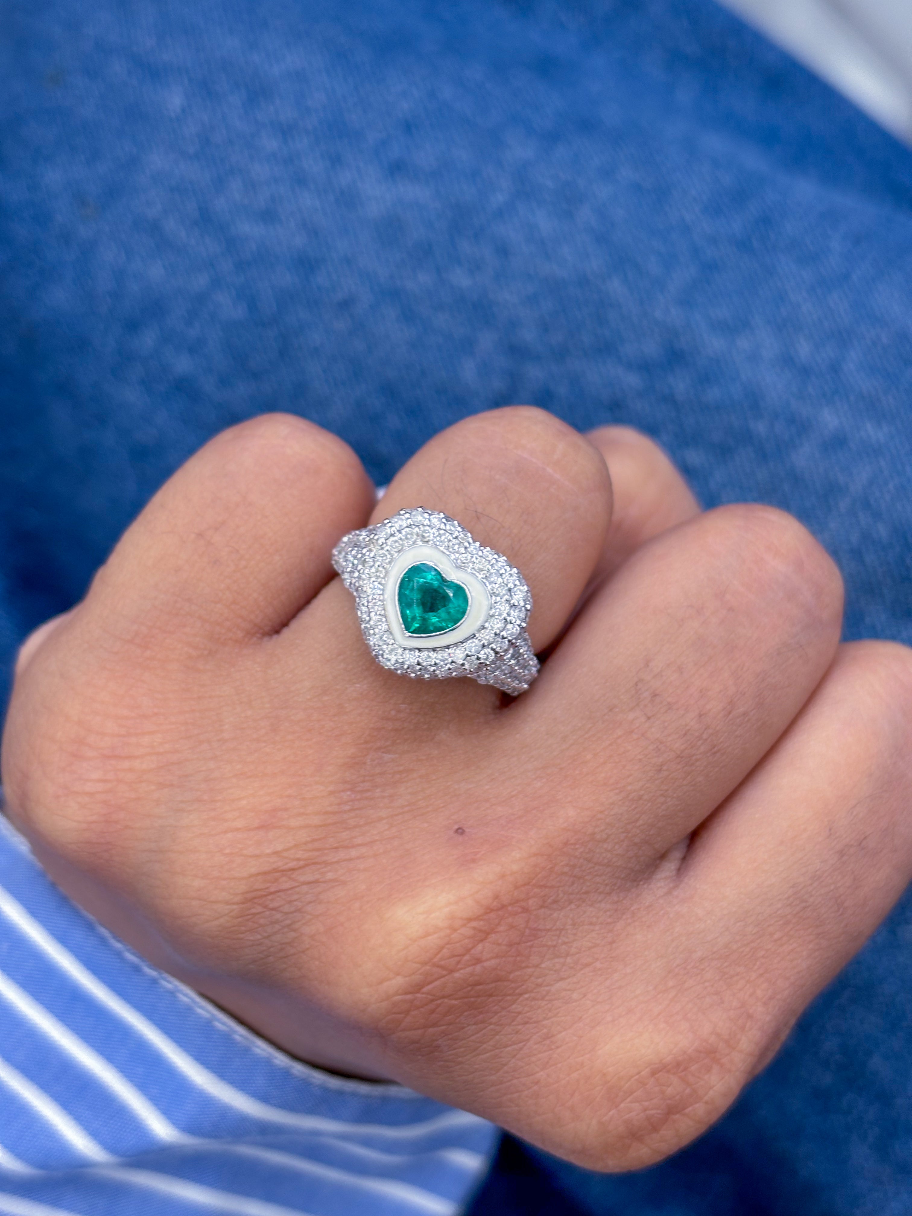 JPRG-623/1672 Emerald Ring | 18K