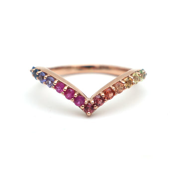 JPRG-653/1532 Rainbow Ring | 18K
