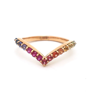 JPRG-653/1532 Rainbow Ring | 18K