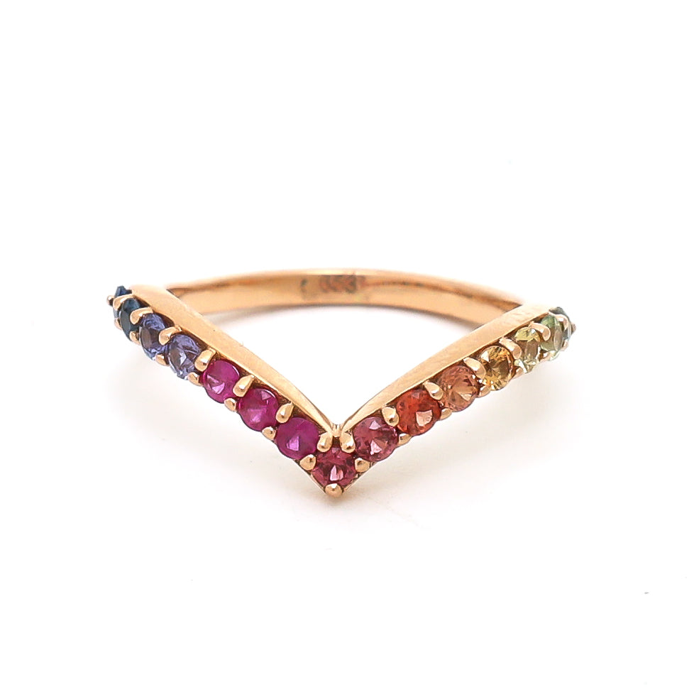 JPRG-653/1532 Rainbow Ring | 18K