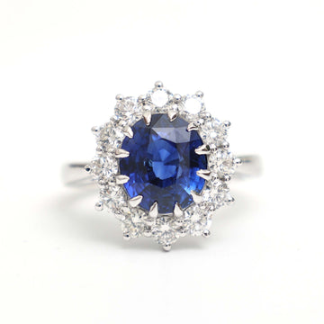 JPRG-669/1383 Blue Sapphire Ring | 18K