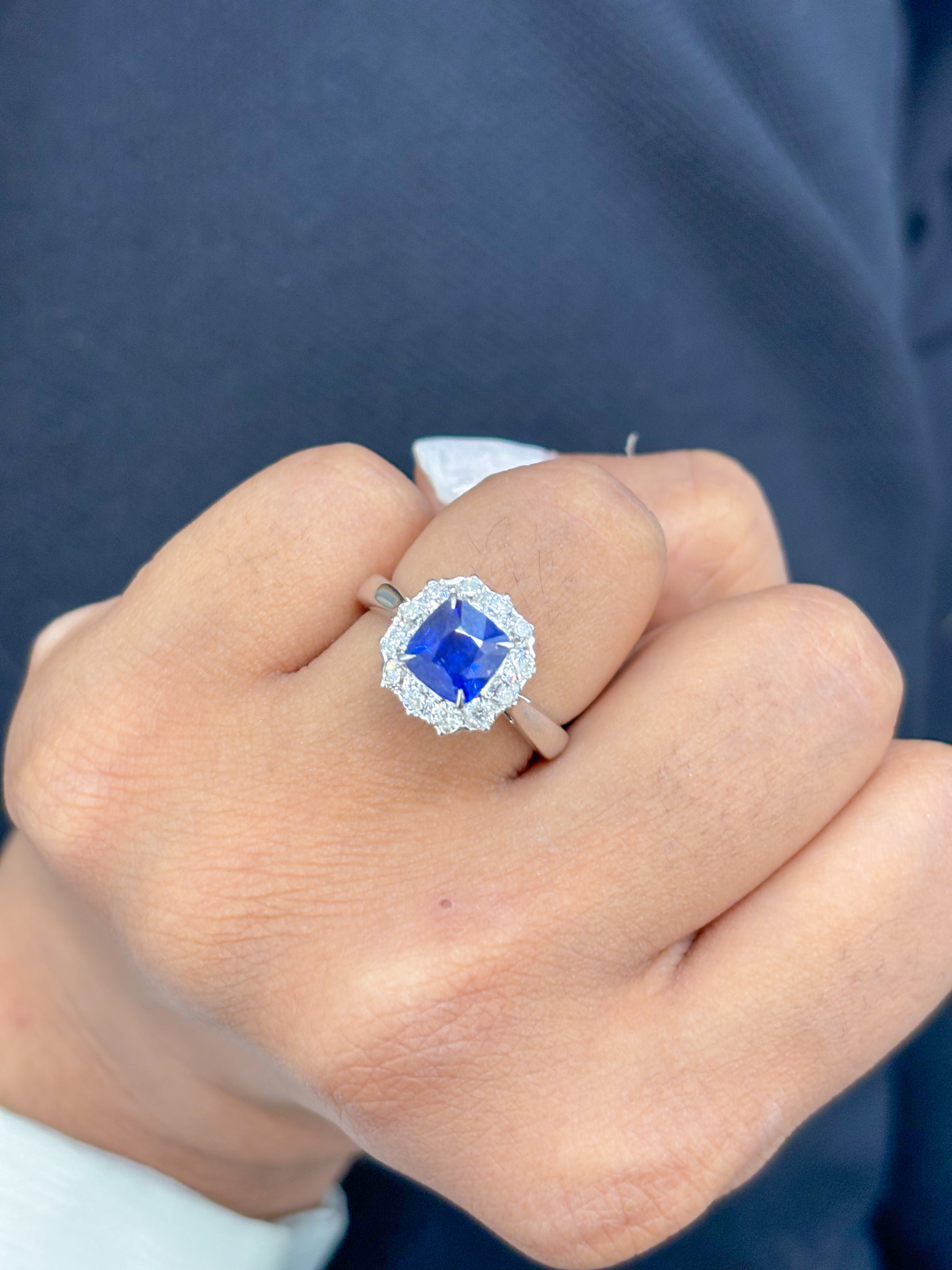 JPRG-670/1384 Blue Sapphire Ring | 18K
