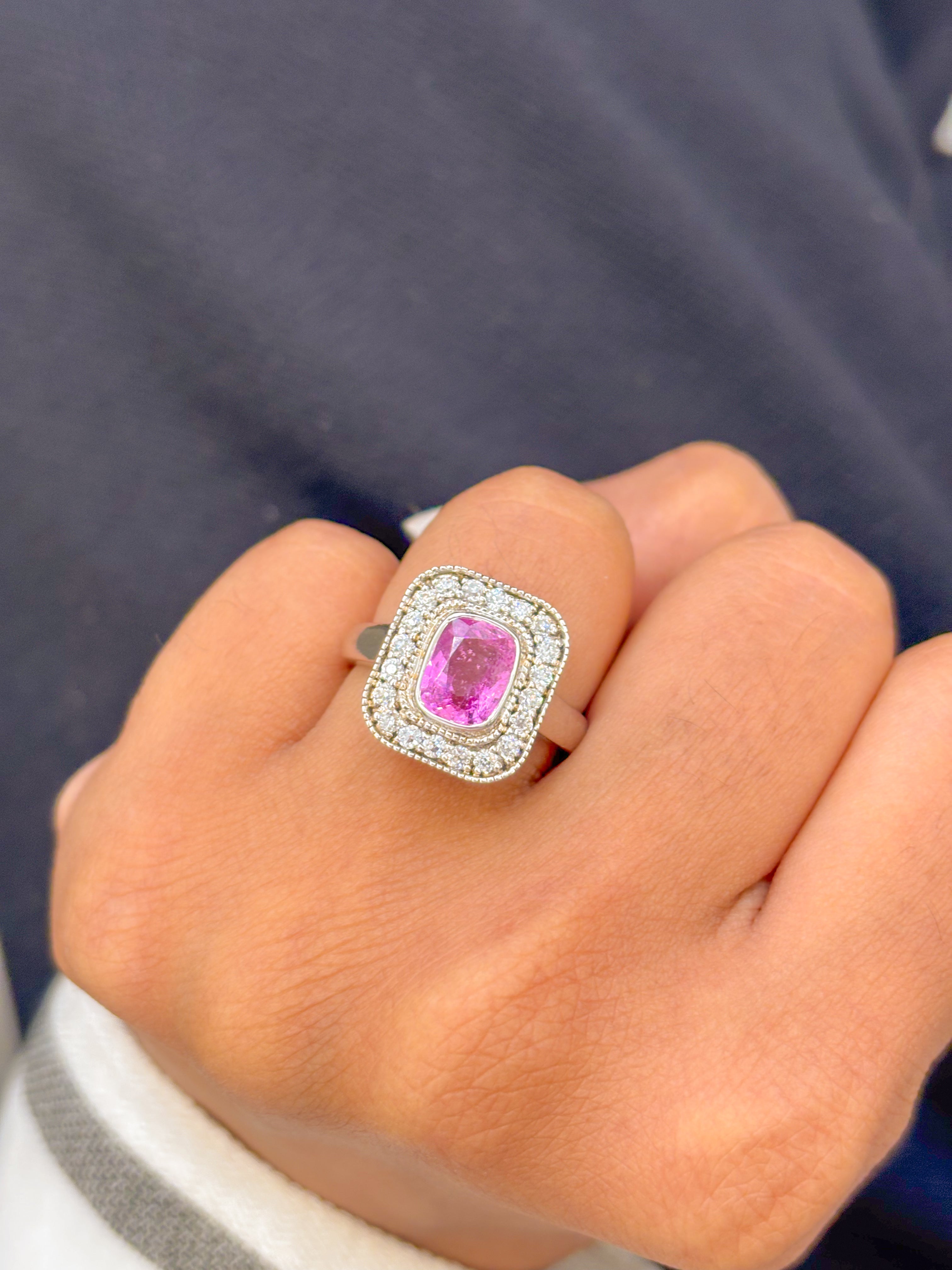 JPRG-681/1465 Pink Sapphire Ring | 18K