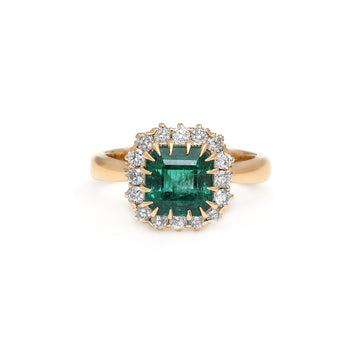 JPRG-685/1680 Emerald Ring | 18K