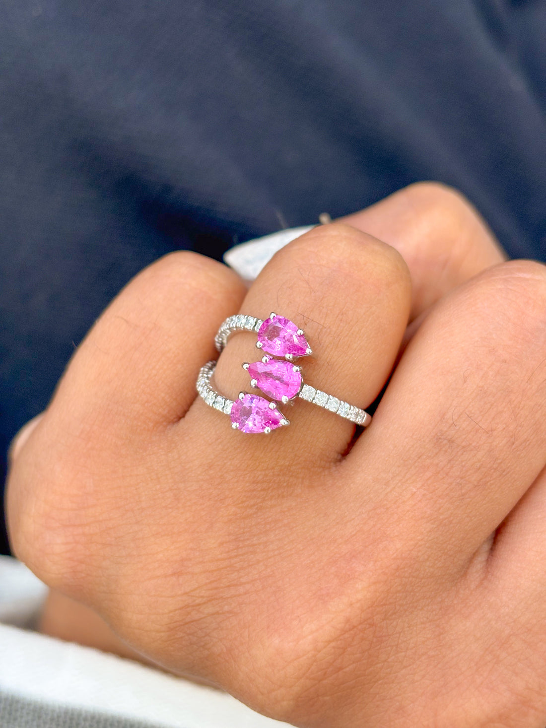 JPRG-701/1415 Pink Sapphire Ring | 18K
