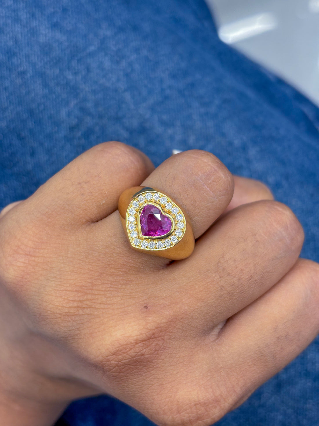 JPRG-727/1417 Pink Sapphire Ring | 18K