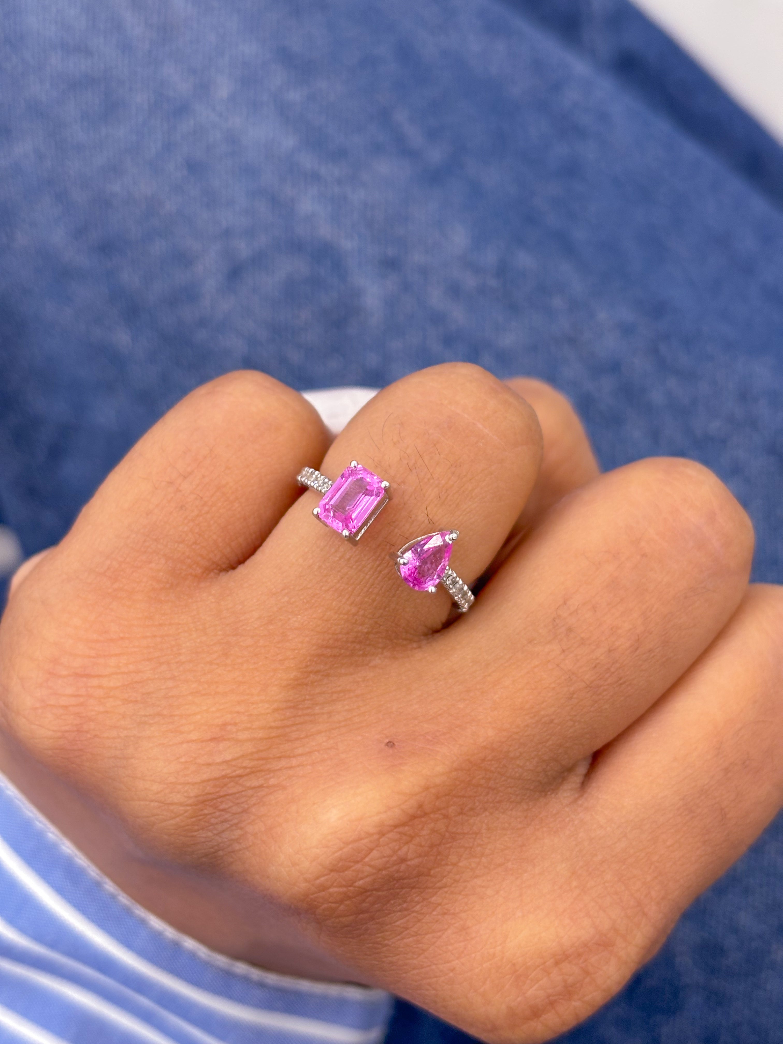 JPRG-774/1426 Pink Sapphire Ring | 14K