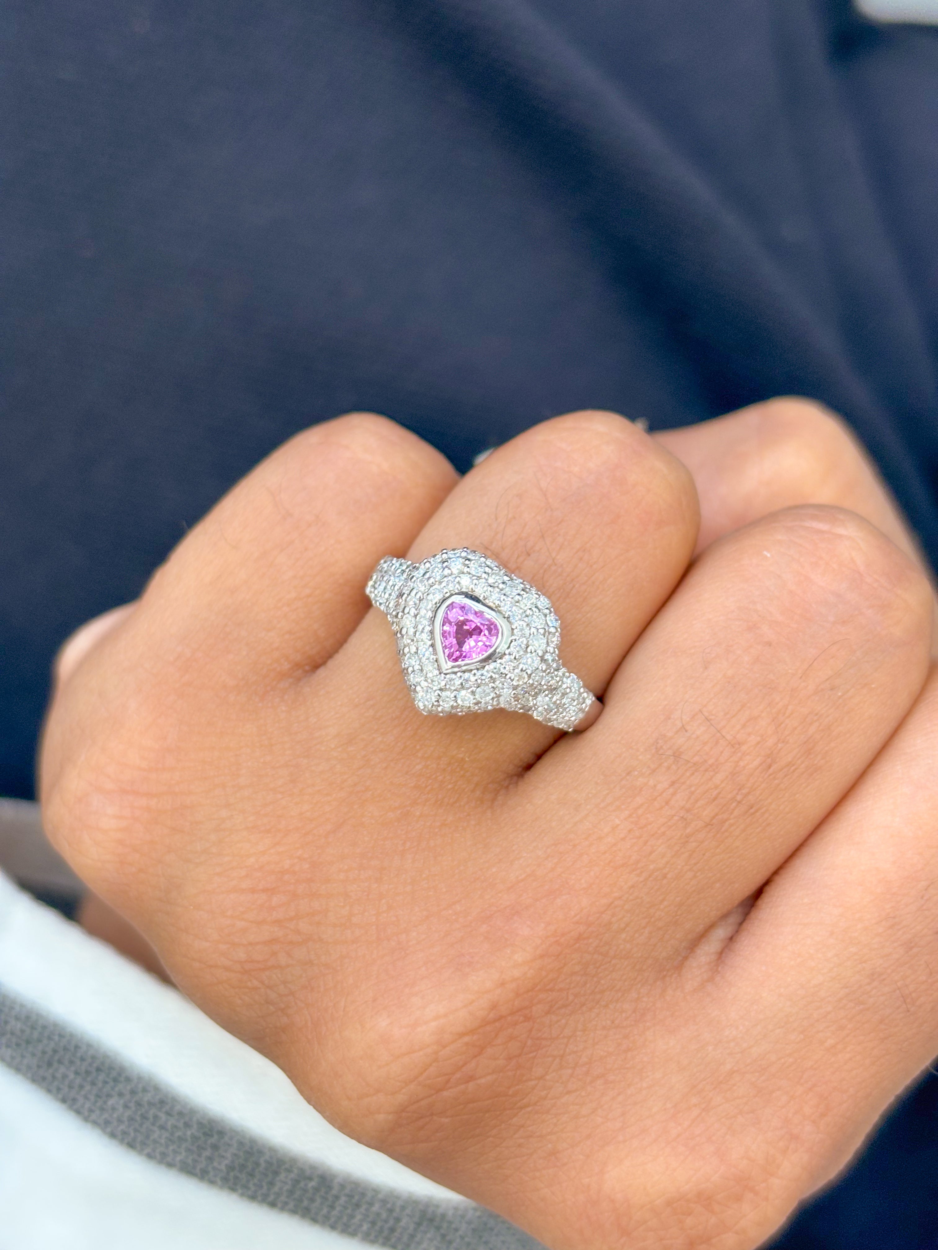 JPRG-785/1432 Pink Sapphire Ring | 18K