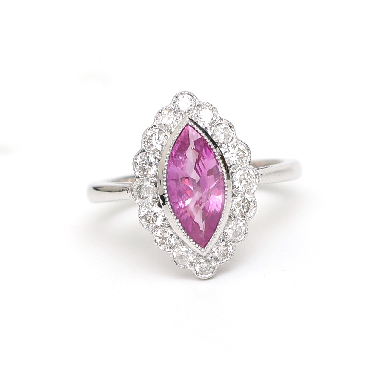 JPRG-789/1396 Pink Sapphire Ring | 18K