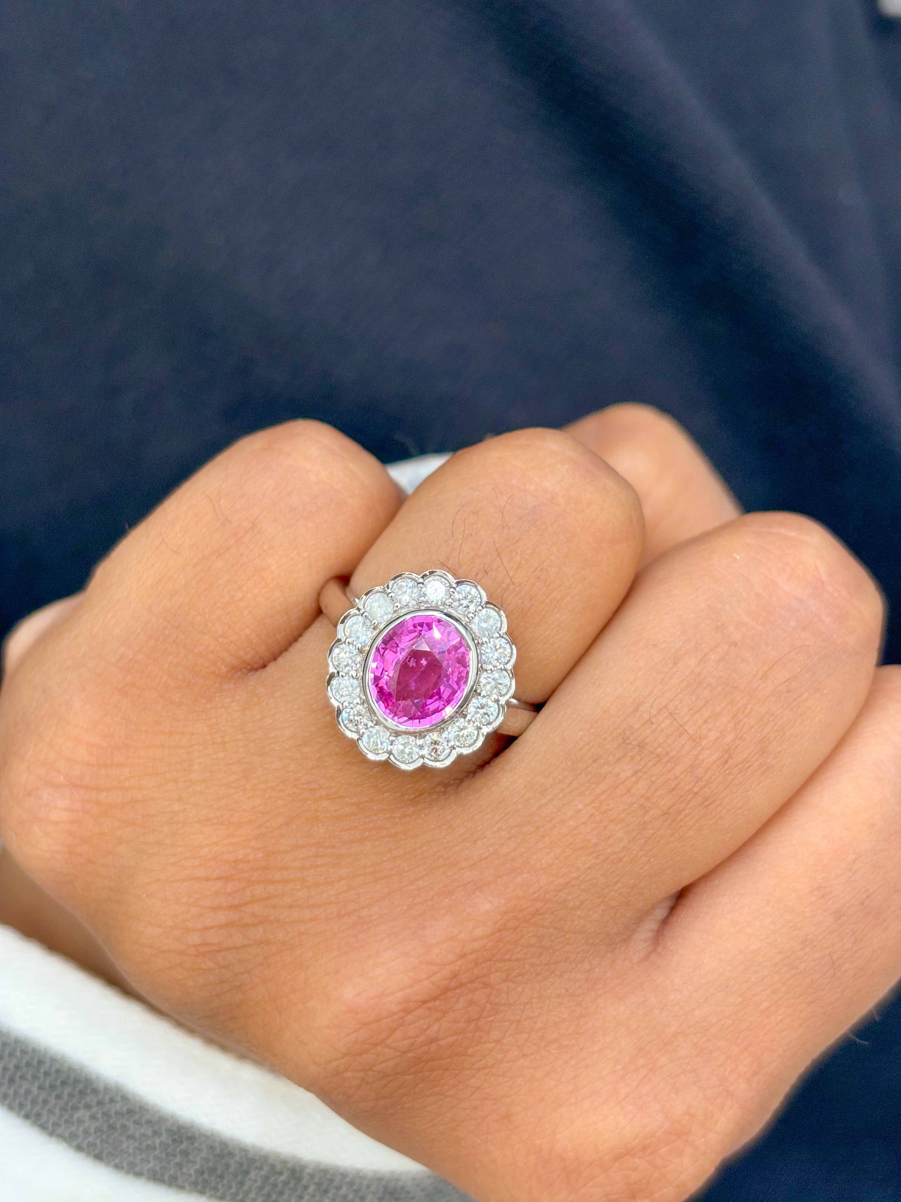 JPRG-793/1402 Pink Sapphire Ring | 18K