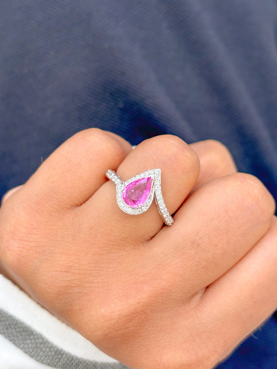 JPRG-798/1717 Pink Sapphire Ring | 18K