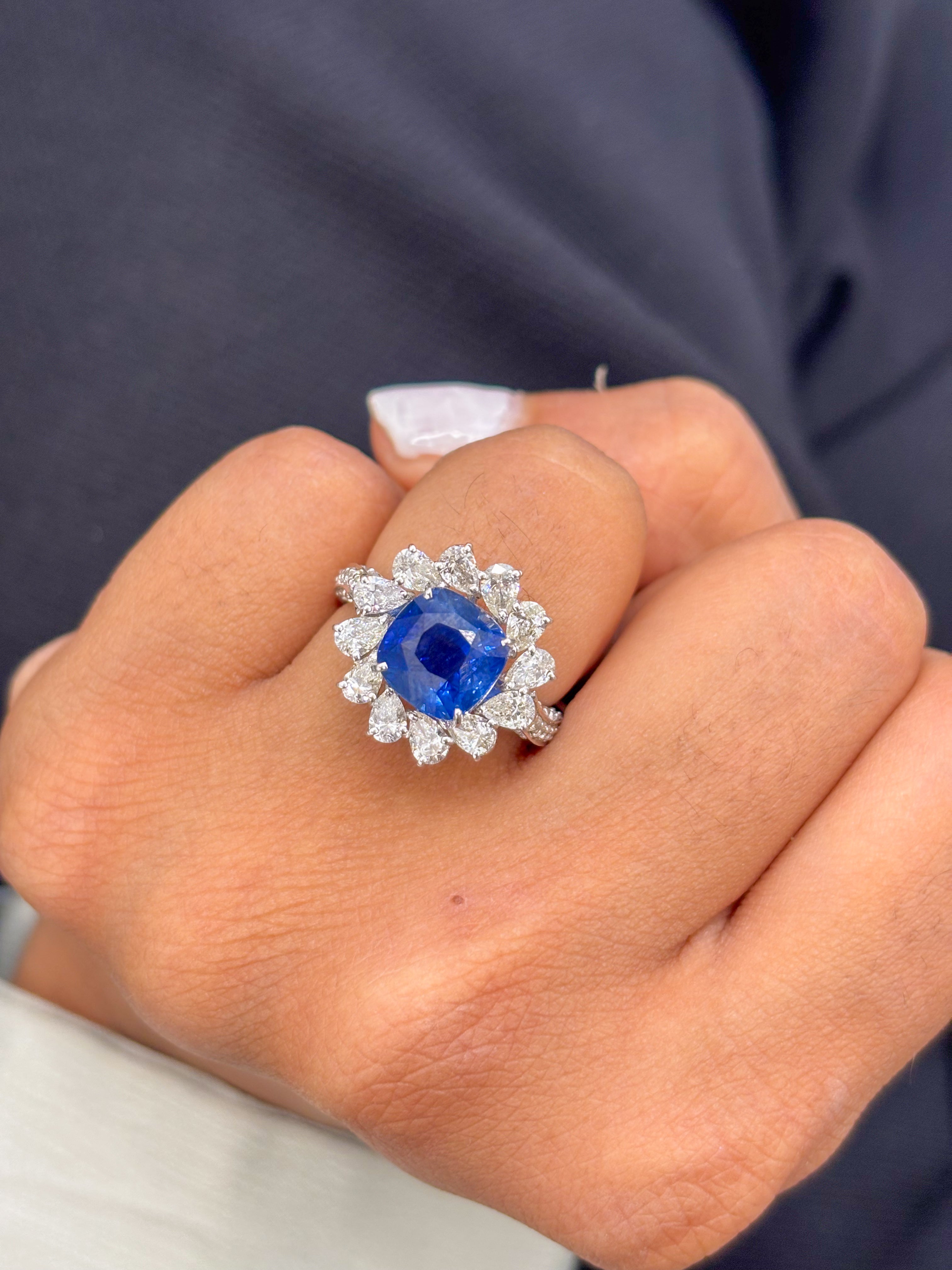 JPRG-813/1842 Blue Sapphire Ring | 18K