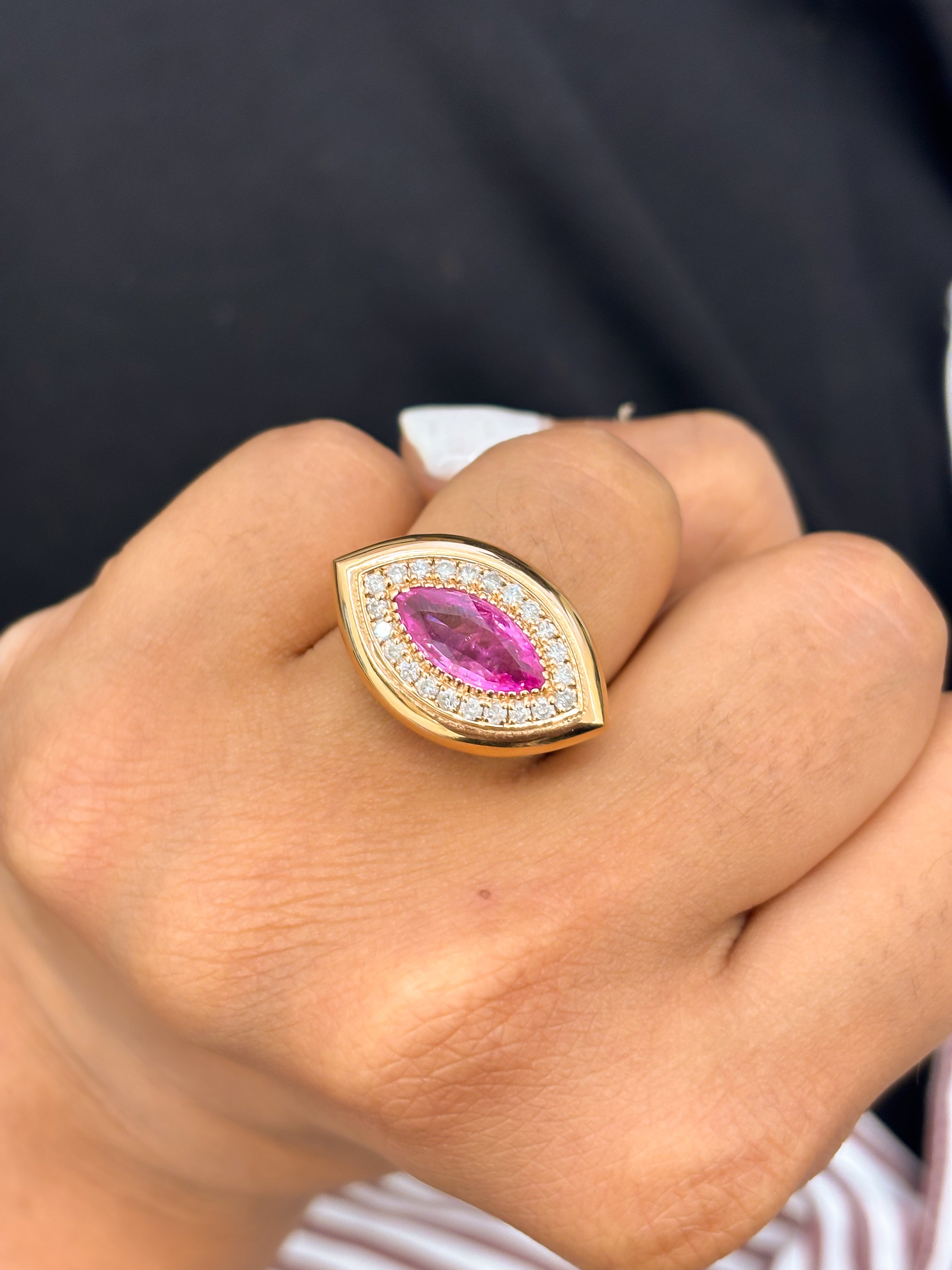 JPRG-814/1826 Pink Sapphire Ring | 18K