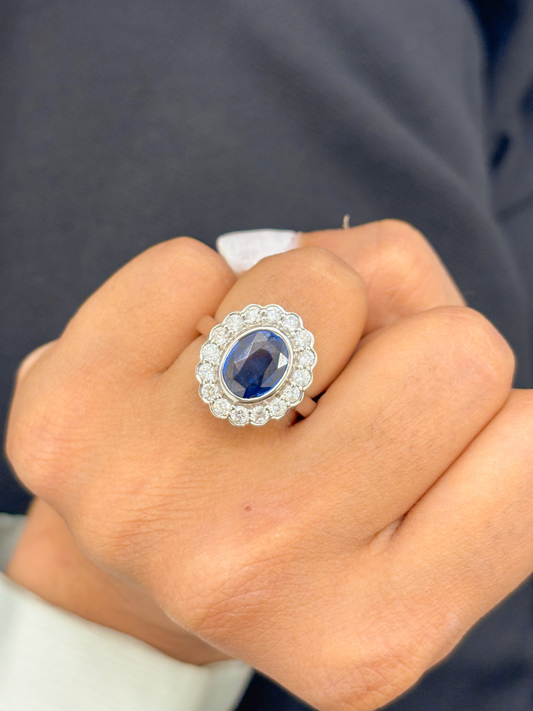 JPRG-819/1832 Blue Sapphire Ring | 18K