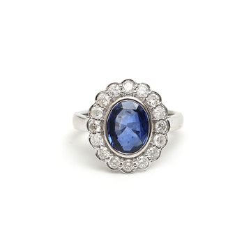 JPRG-819/1832 Blue Sapphire Ring | 18K