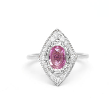 JPRG-820/1822 Pink Sapphire Ring | 18K
