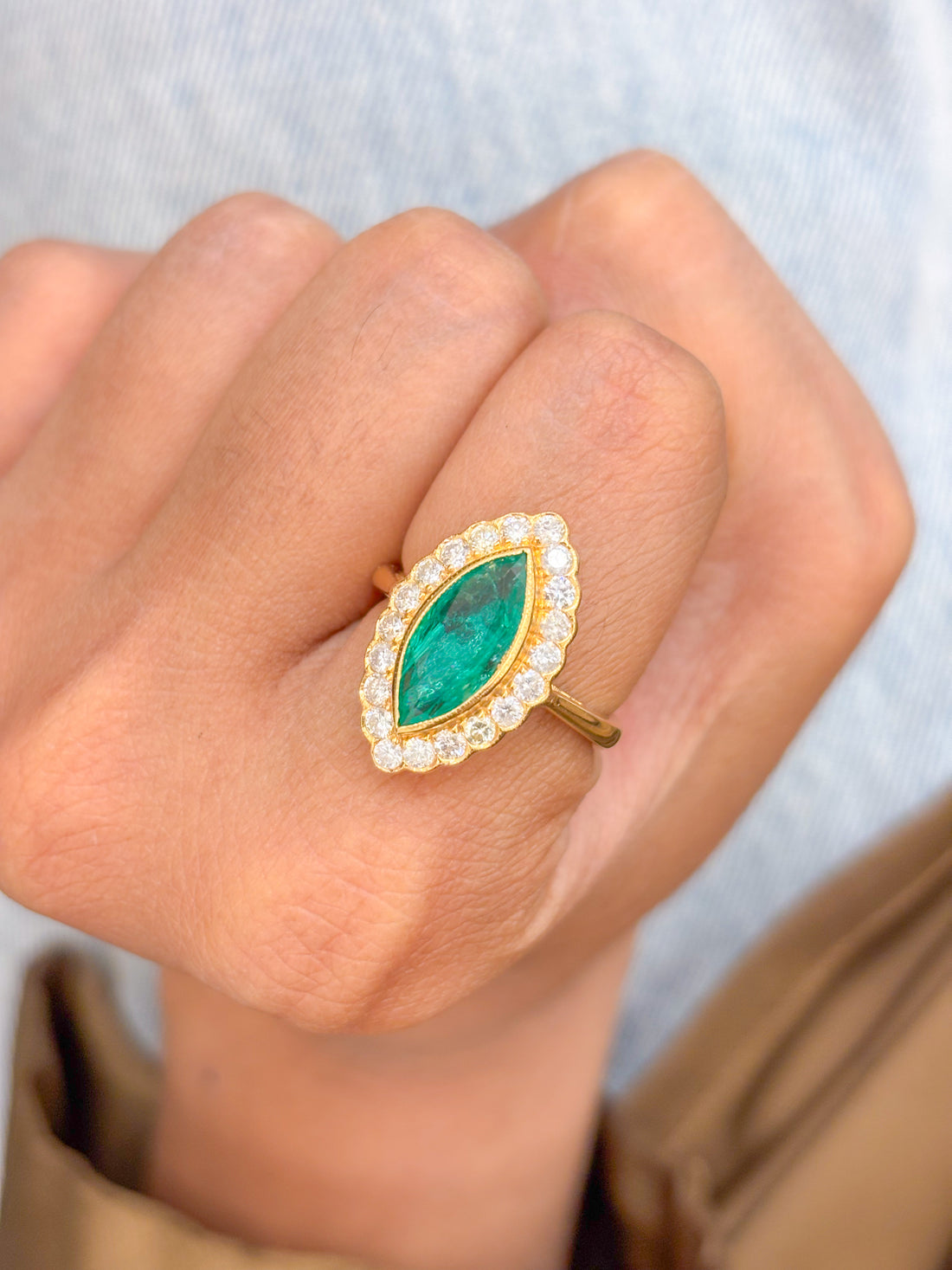 JPRG-825/1836 Emerald Ring | 18K