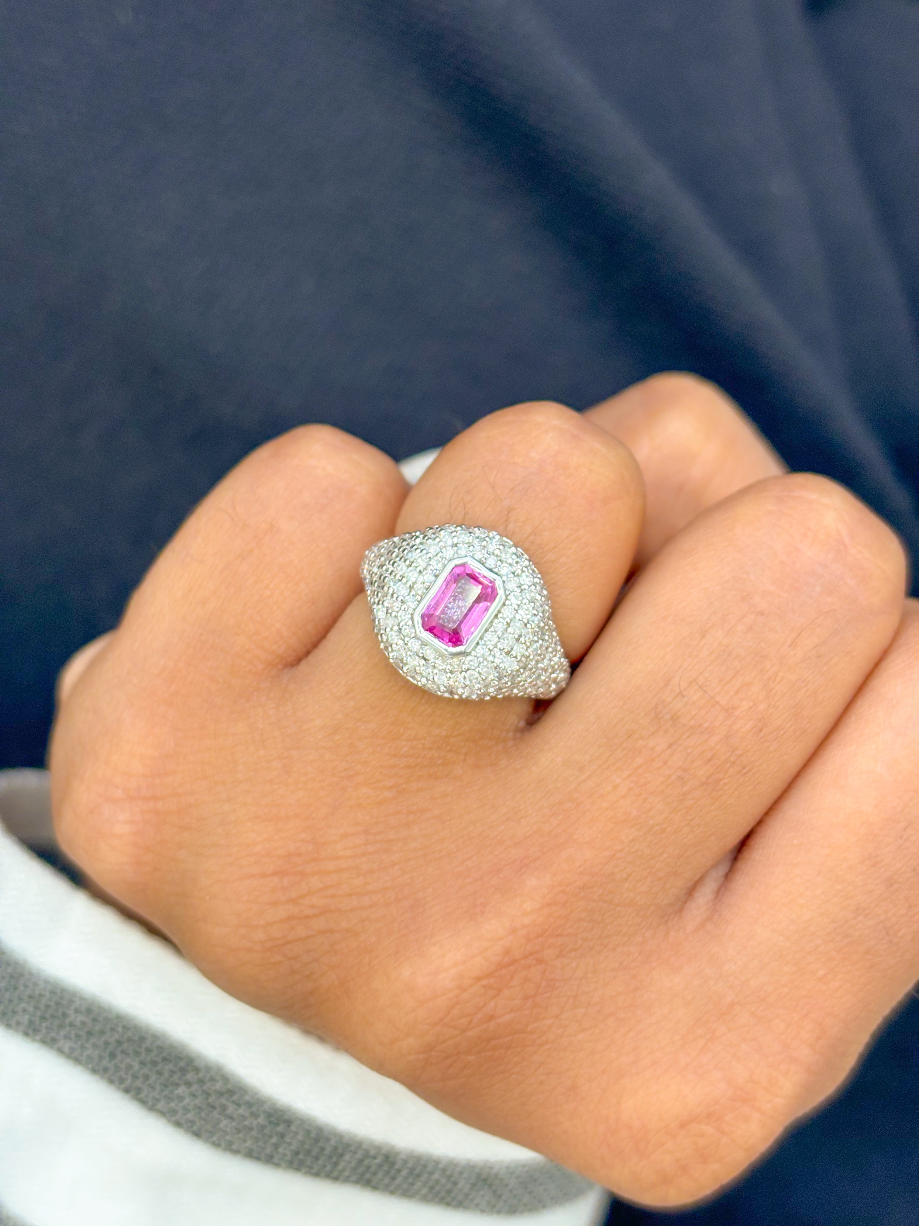 JPRG-829/1852 Pink Sapphire Ring | 18K