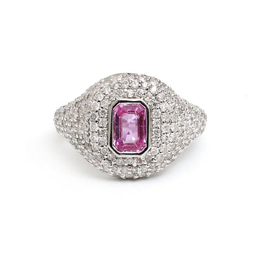 JPRG-829/1852 Pink Sapphire Ring | 18K