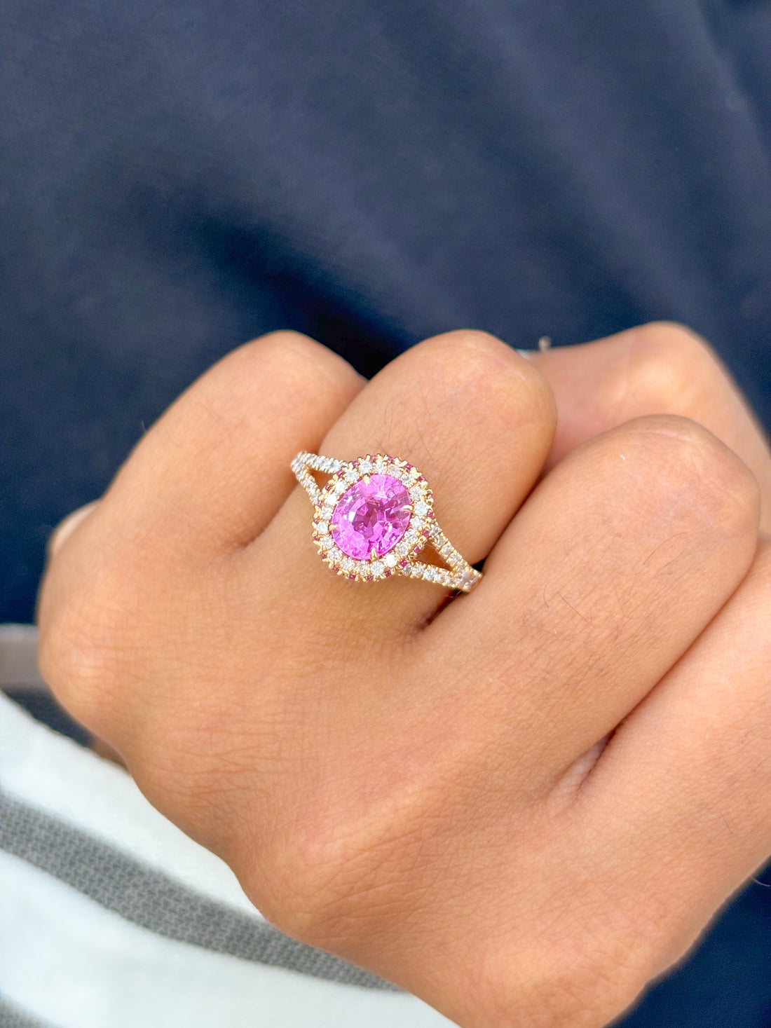 JPRG-836/1870 Pink Sapphire Ring | 18K