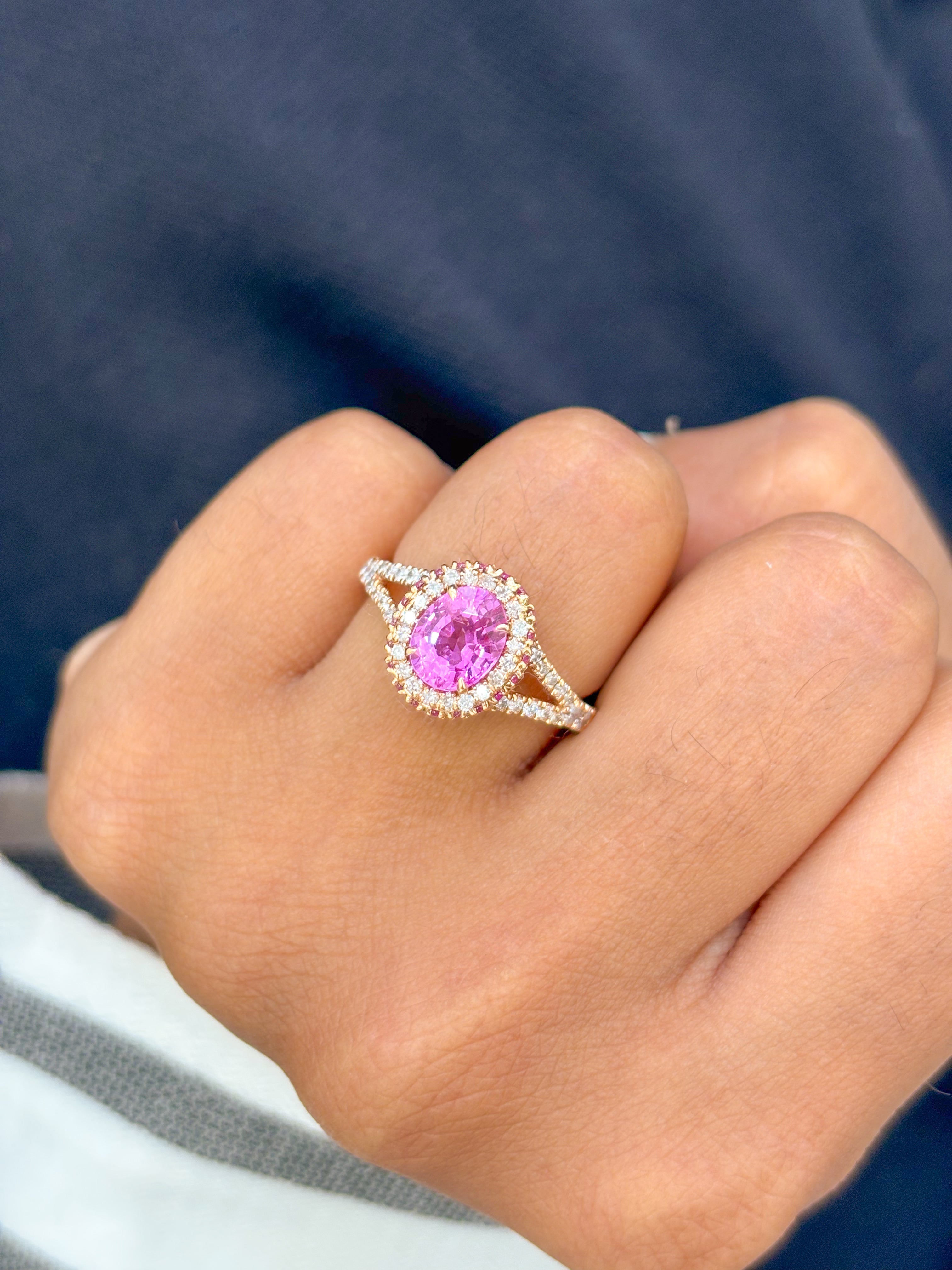 JPRG-836/1870 Pink Sapphire Ring | 18K