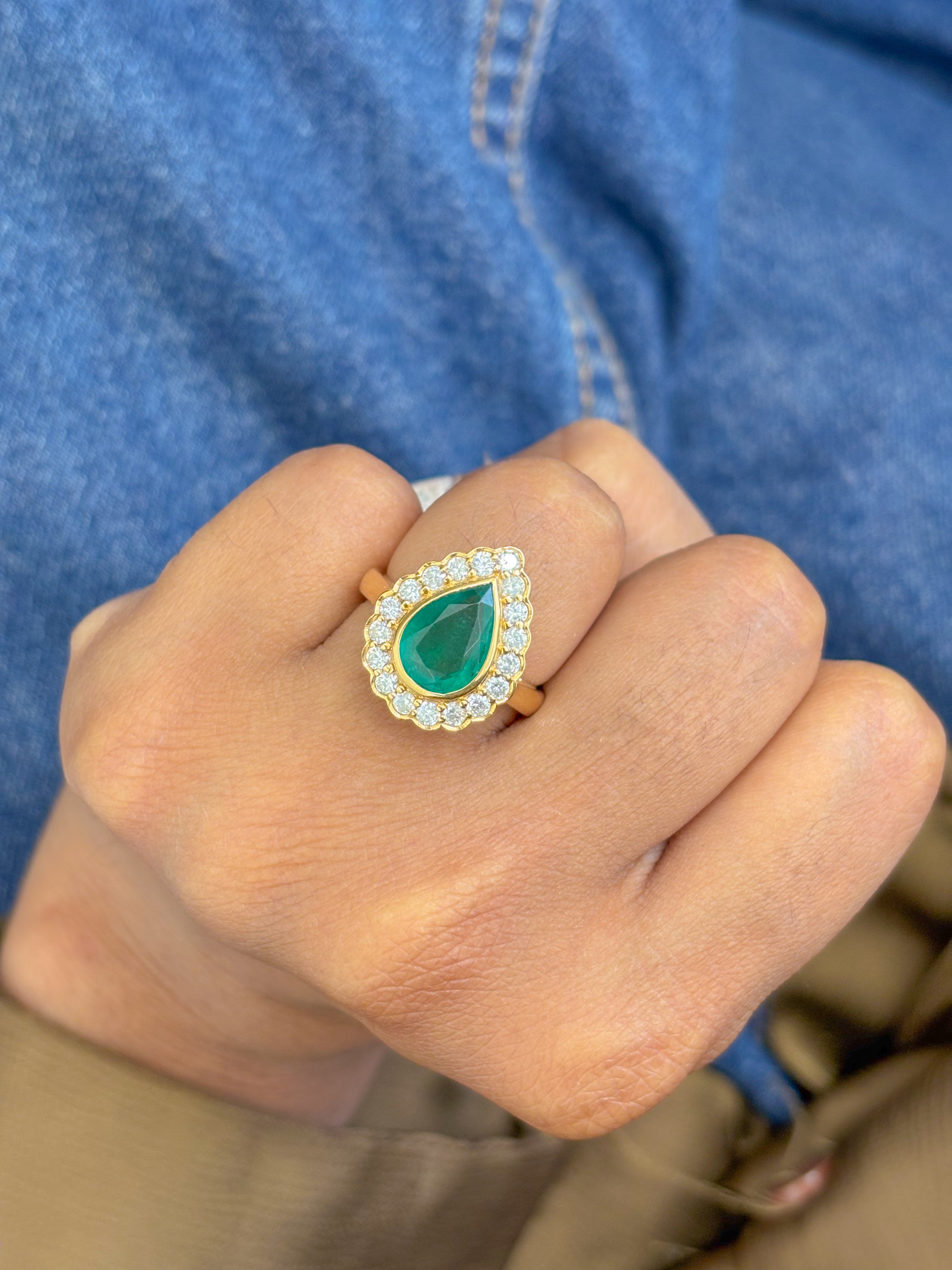 JPRG-837/1872 Emerald Ring | 18K