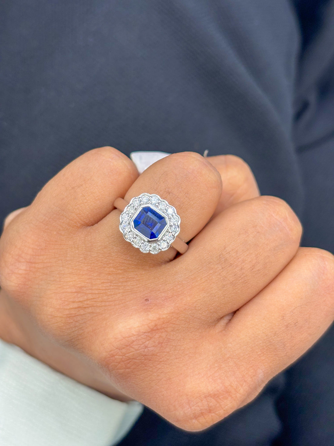 JPRG-840/1874 Blue Sapphire Ring | 18K