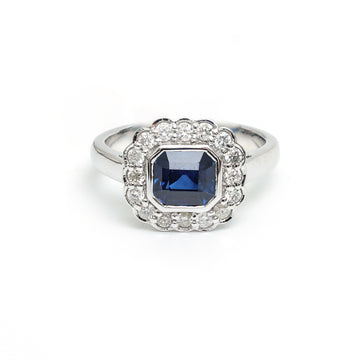 JPRG-840/1874 Blue Sapphire Ring | 18K
