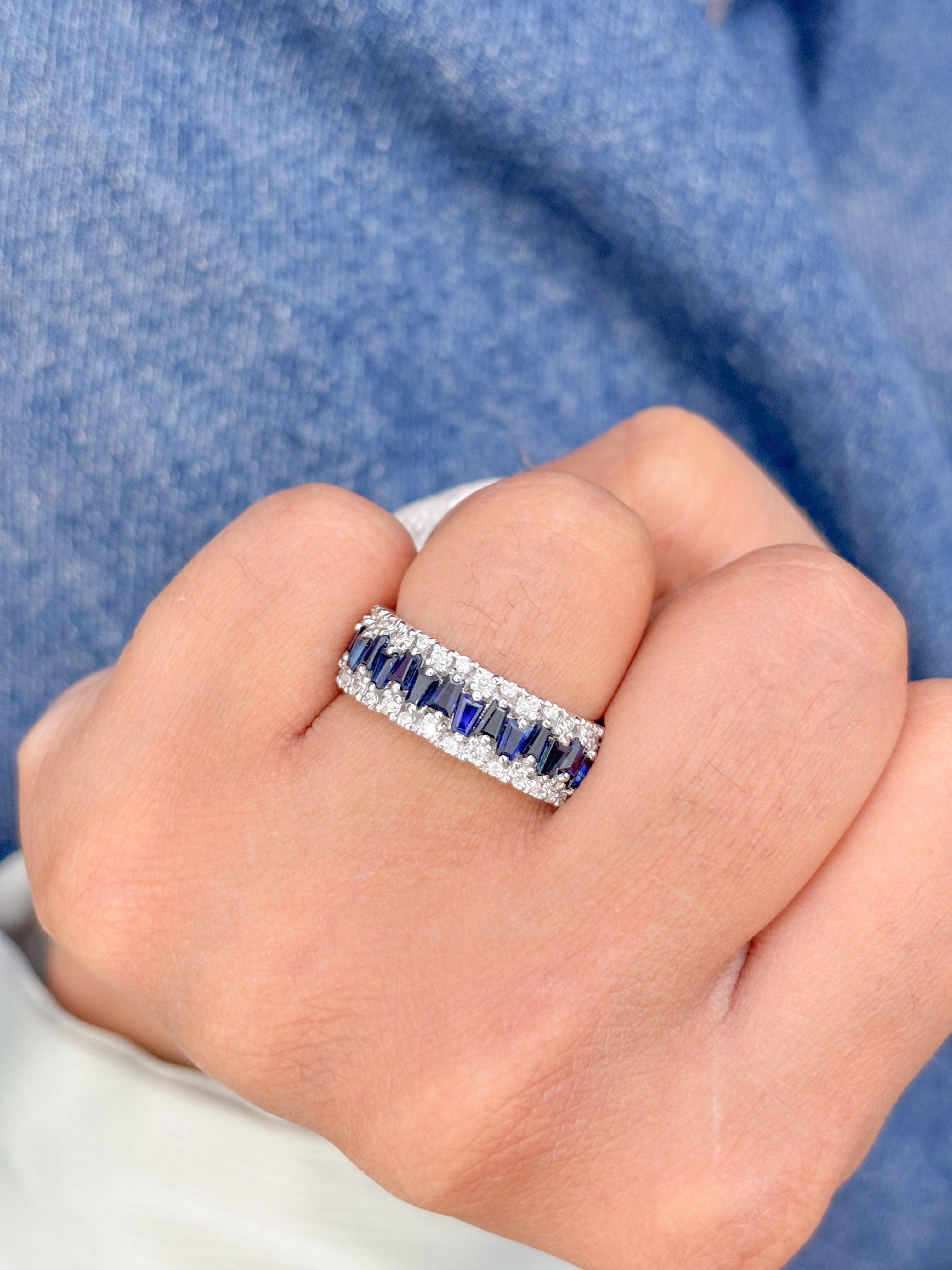 JPRG-841/1877 Blue Sapphire Ring | 18K