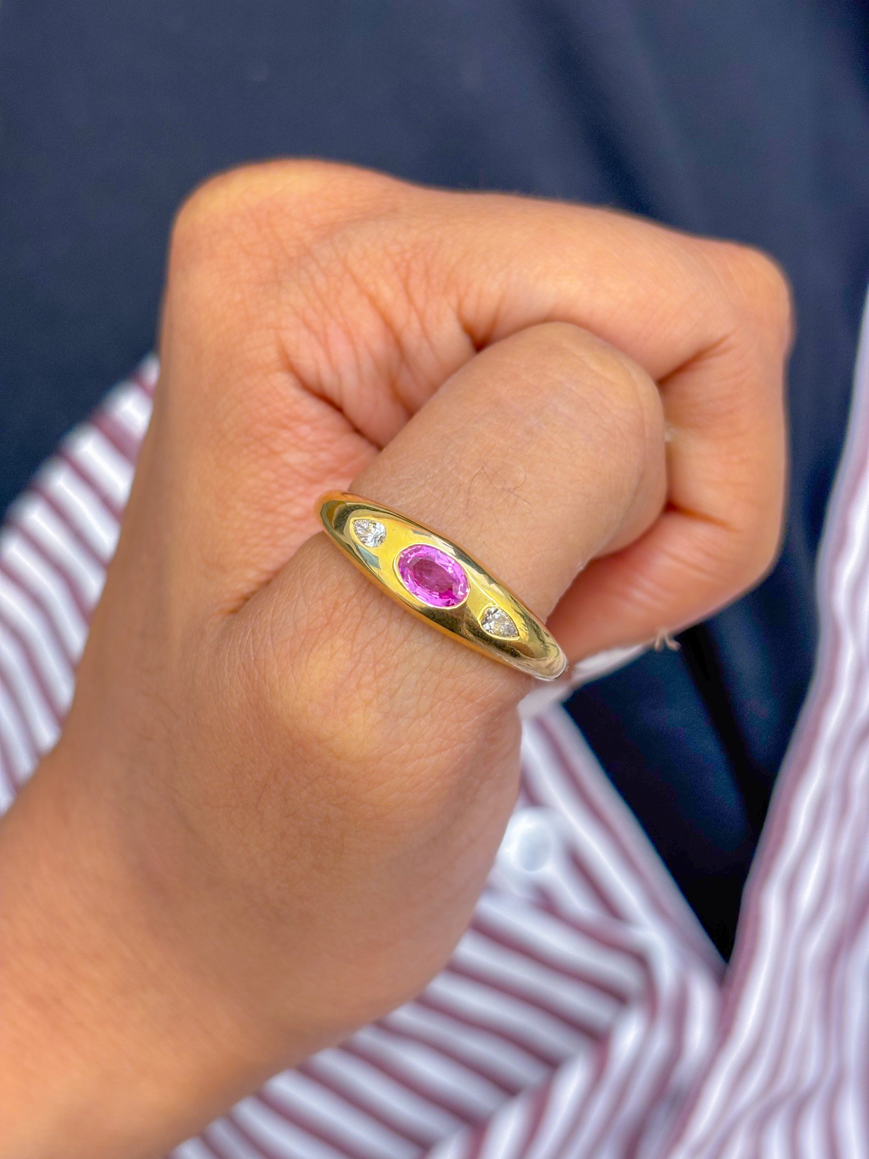 JPRG-895/2005 Pink Sapphire Ring | 18K