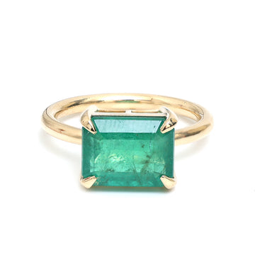 JPRG-908/2041 Emerald Octagon Ring | 18K