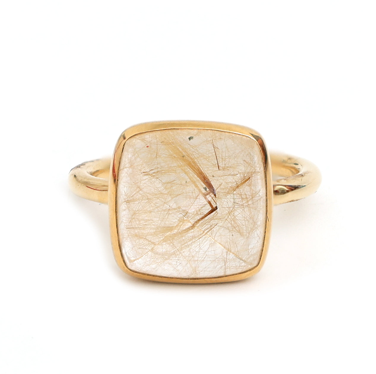 JPRG-993/2272 Golden Rutile Semi Ring | 18K