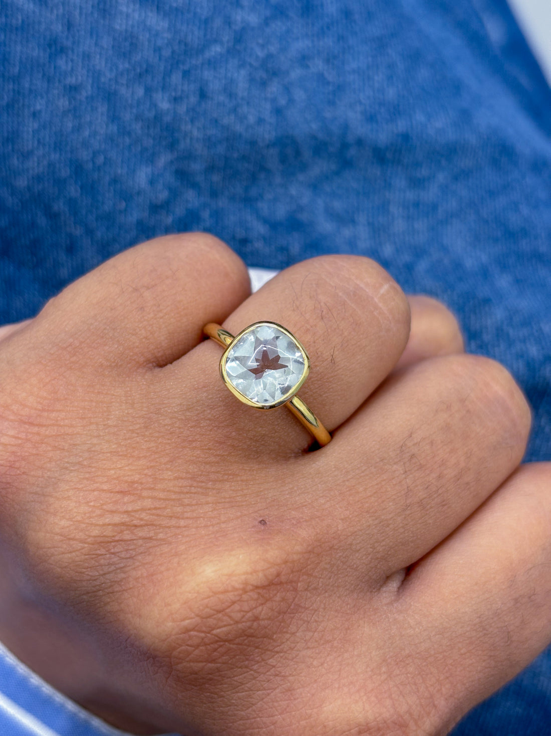 JPRG-995/2274 Green Amethyst Semi Ring | 18K