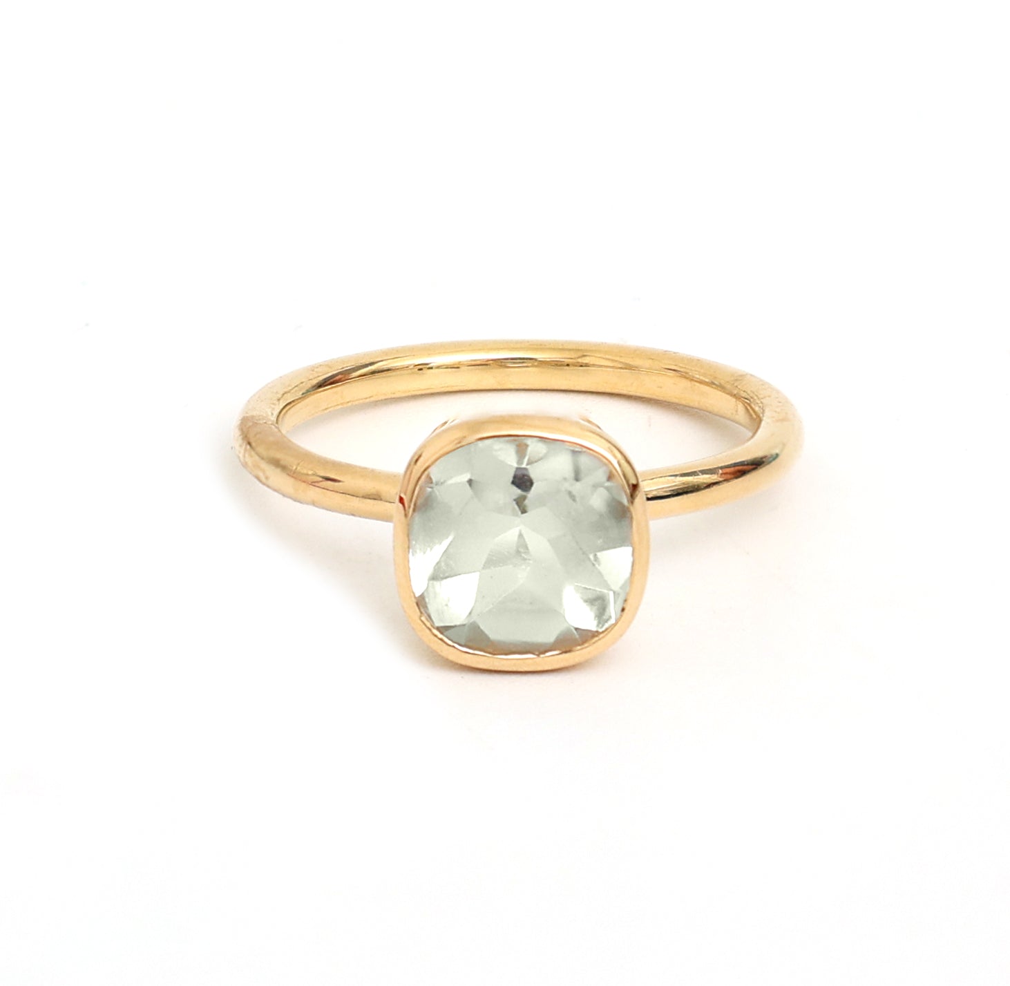 JPRG-995/2274 Green Amethyst Semi Ring | 18K