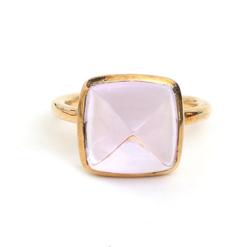 JPRG-999/2278 Amethyst Semi Ring | 18K